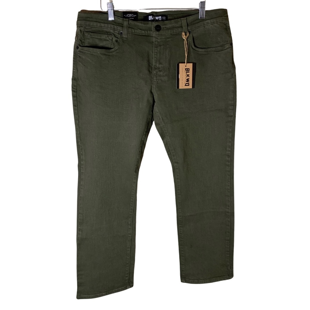 NWT BLKWD Green Handmade Mens Pants Size 38